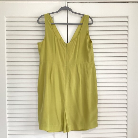 BODEN Silk Sassy DRESS Lime Green 100% Silk Women's Size 14 WH479 - Picture 2 of 12